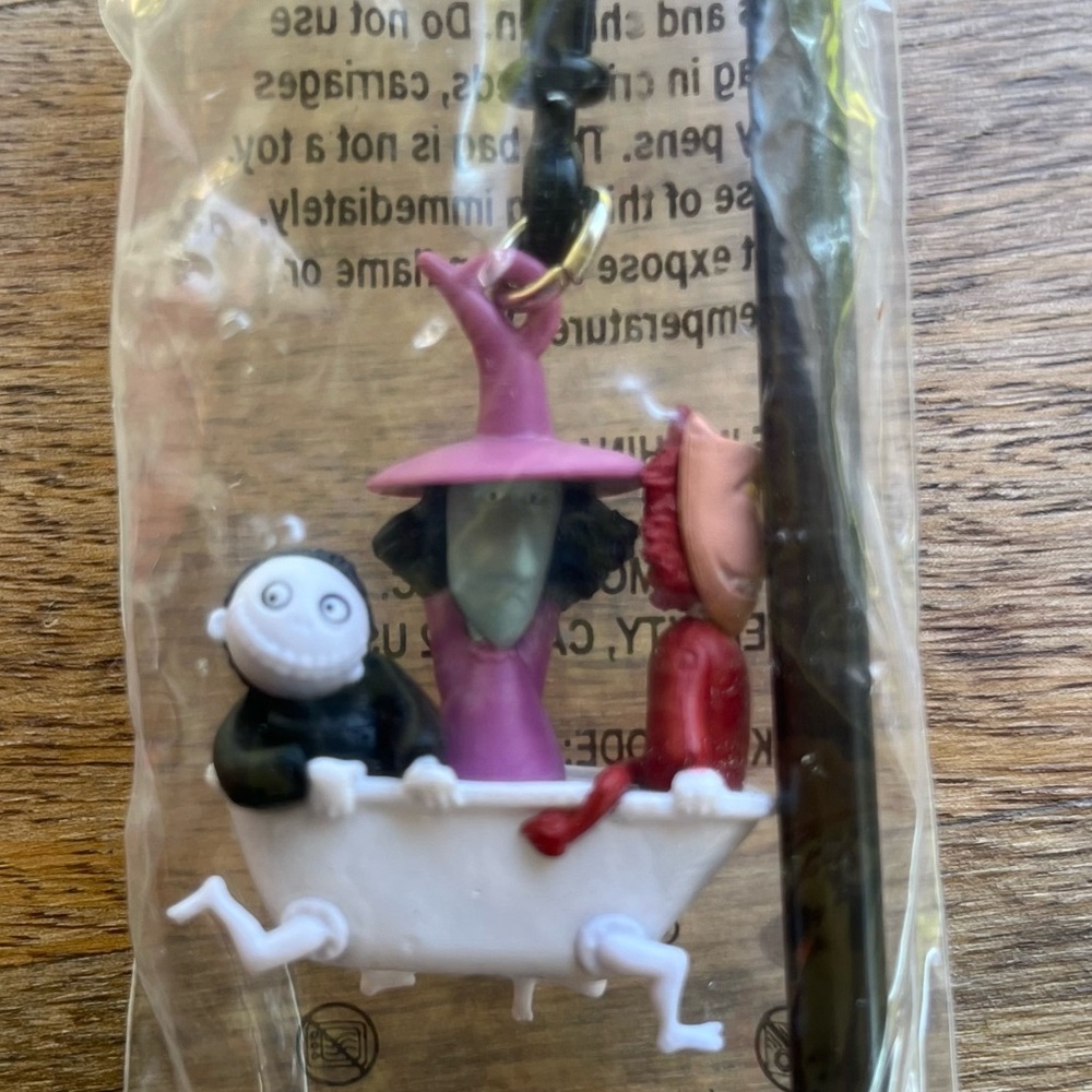Disneyland Nightmare Before Christmas Lock Shock and Barrel Straw Clip
